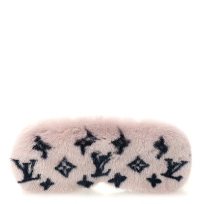 Louis Vuitton Monogram Mink Fur Sleep Mask Light Pink 1 of 4