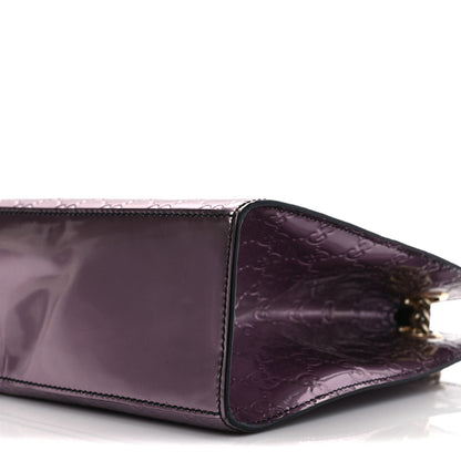 Gucci Shine Guccissima Large Emily Chain Shoulder Bag Plum 9 of 11