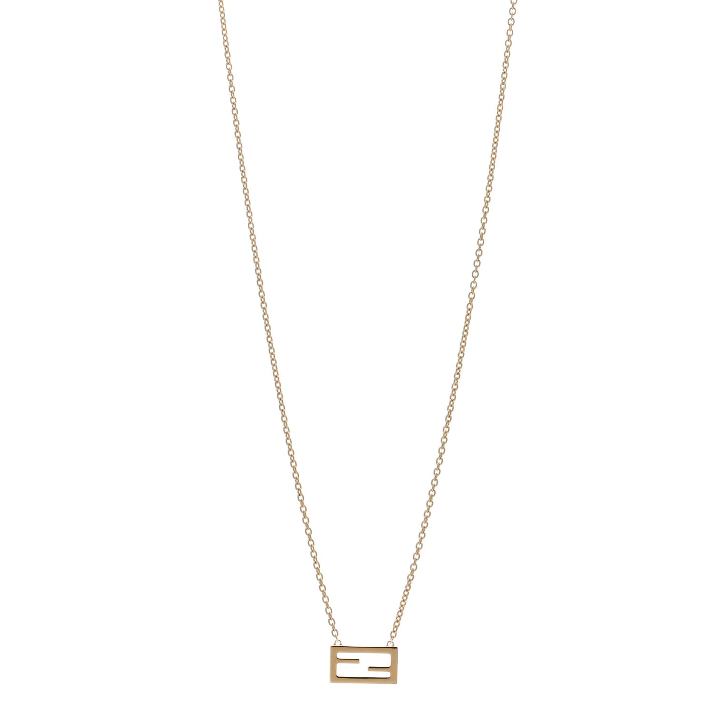 Bronze Baguette Necklace Gold