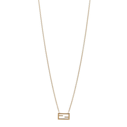 Fendi Bronze Baguette Necklace Gold 1 of 4