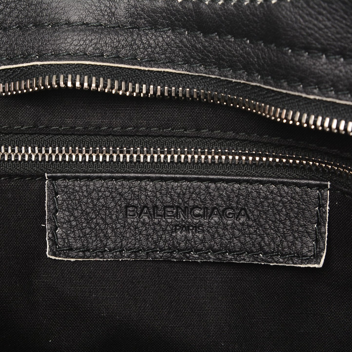 Supple Grained Calfskin Classic Silver Hardware Highlight City Black
