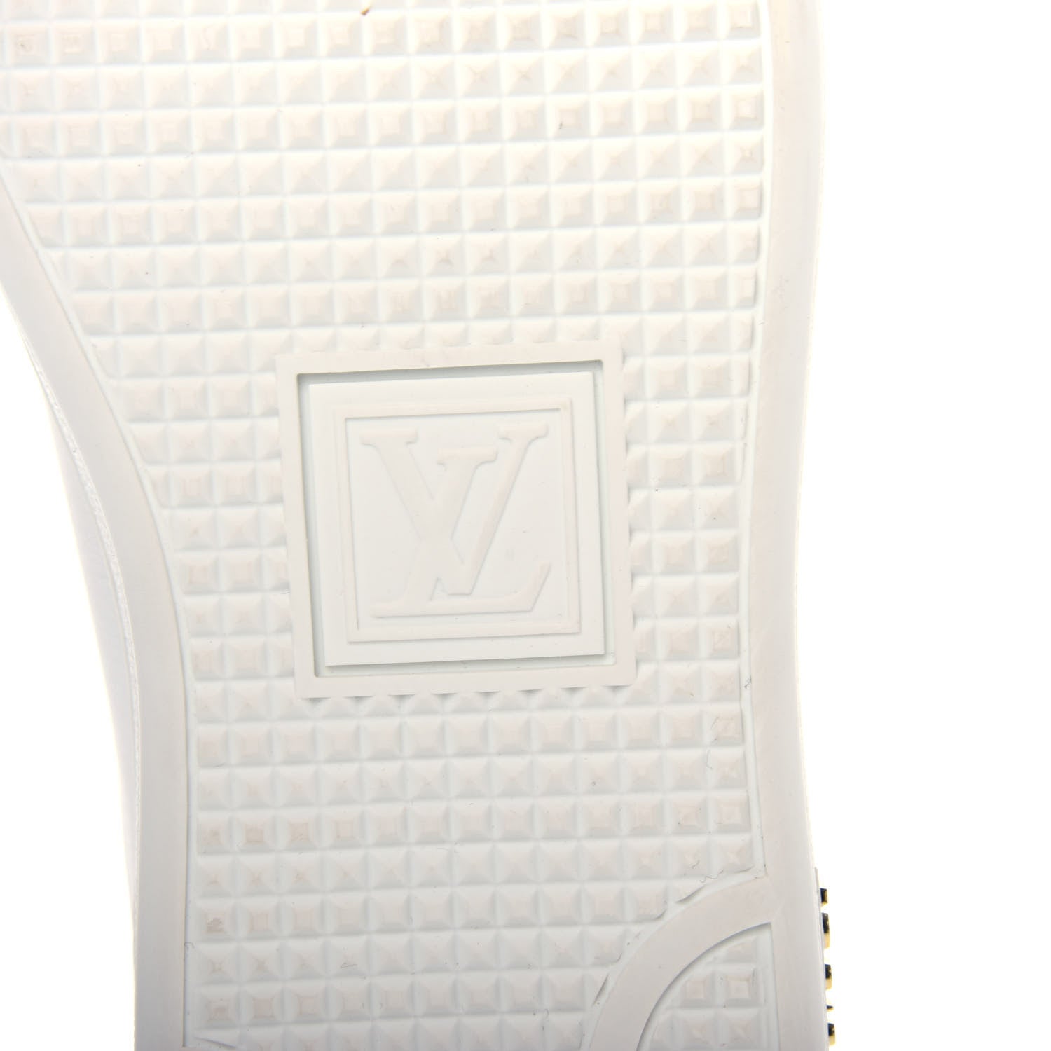 Louis Vuitton Calfskin Floral Frontrow Sneakers 39 White 9 of 11