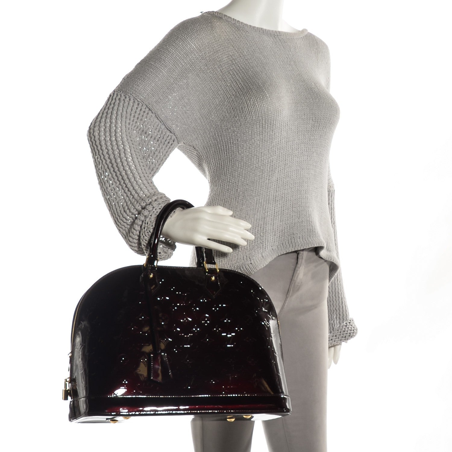 Louis Vuitton Vernis Alma GM Amarante 2 of 7