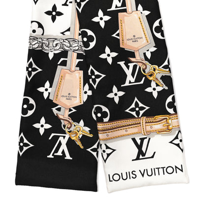 Louis Vuitton Silk Monogram Confidential Bandeau Black 2 of 4