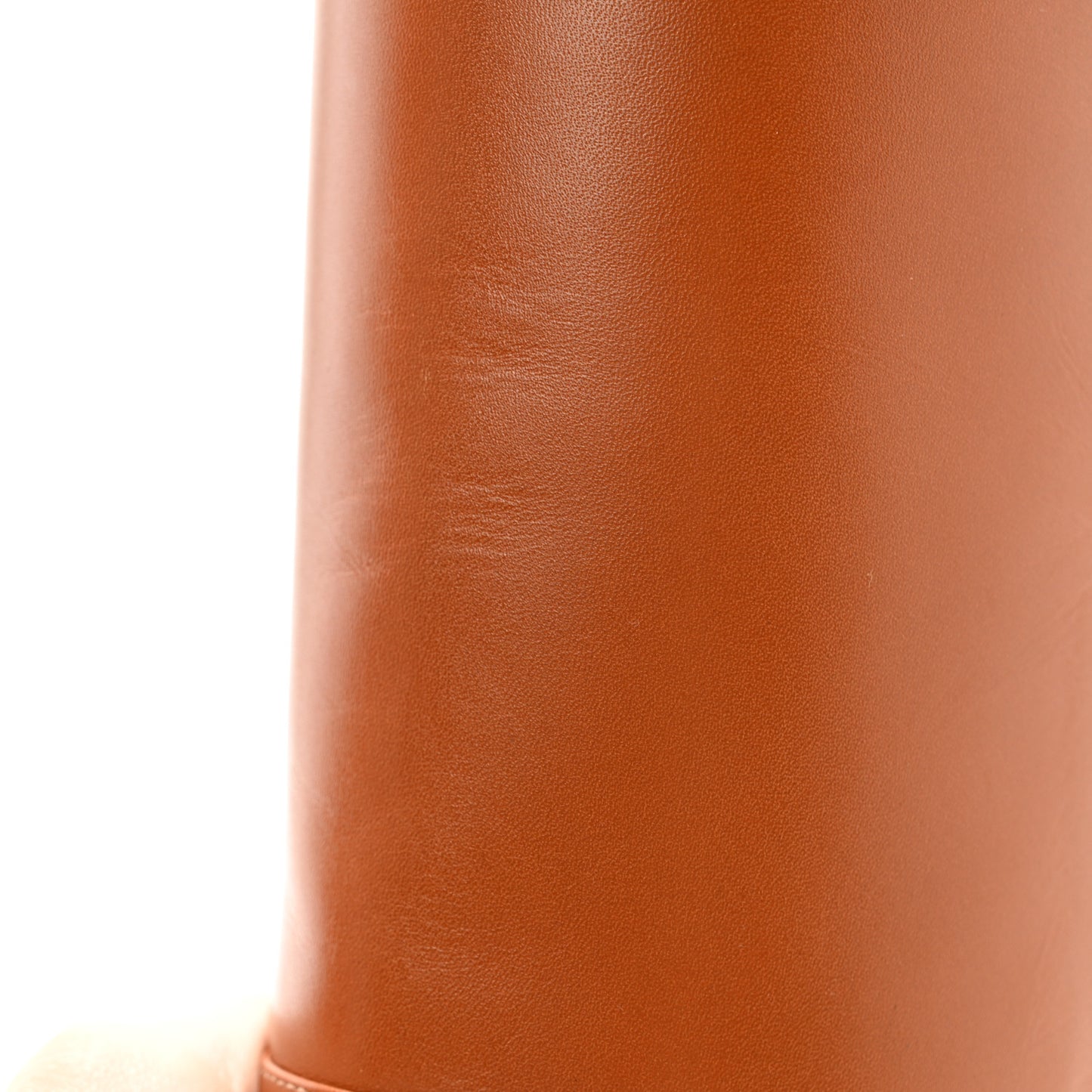 Calfskin Half Horsebit Tall Boots 39.5 Cognac