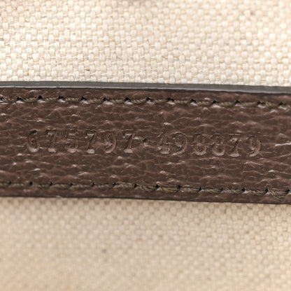 Gucci Monogram Jumbo GG Textured Dollar Calfskin Web Small Bamboo 1947 Top Handle Bag Camel Ebony New Acero 8 of 12