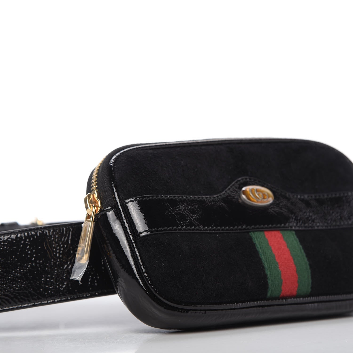 Gucci Suede Patent Ophidia Belted iPhone Case 85 34 Black 6 of 11