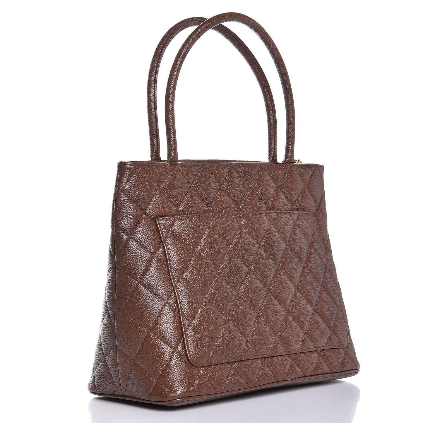 Caviar Quilted Medallion Tote Brown