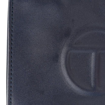 Telfar Vegan Leather Small Shopping Bag Navy 10 of 11
