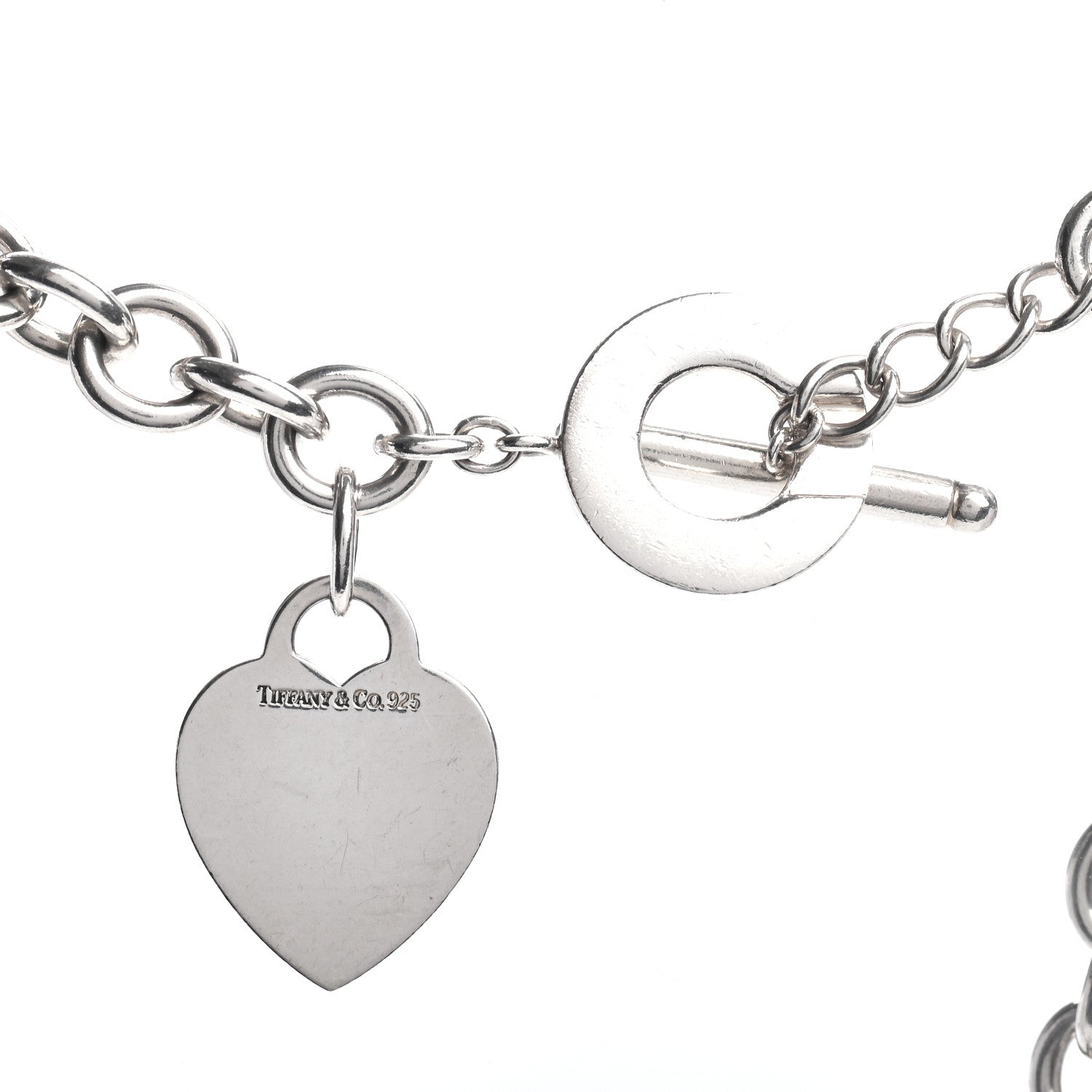 Tiffany Sterling Silver Heart Tag Toggle Necklace 4 of 4
