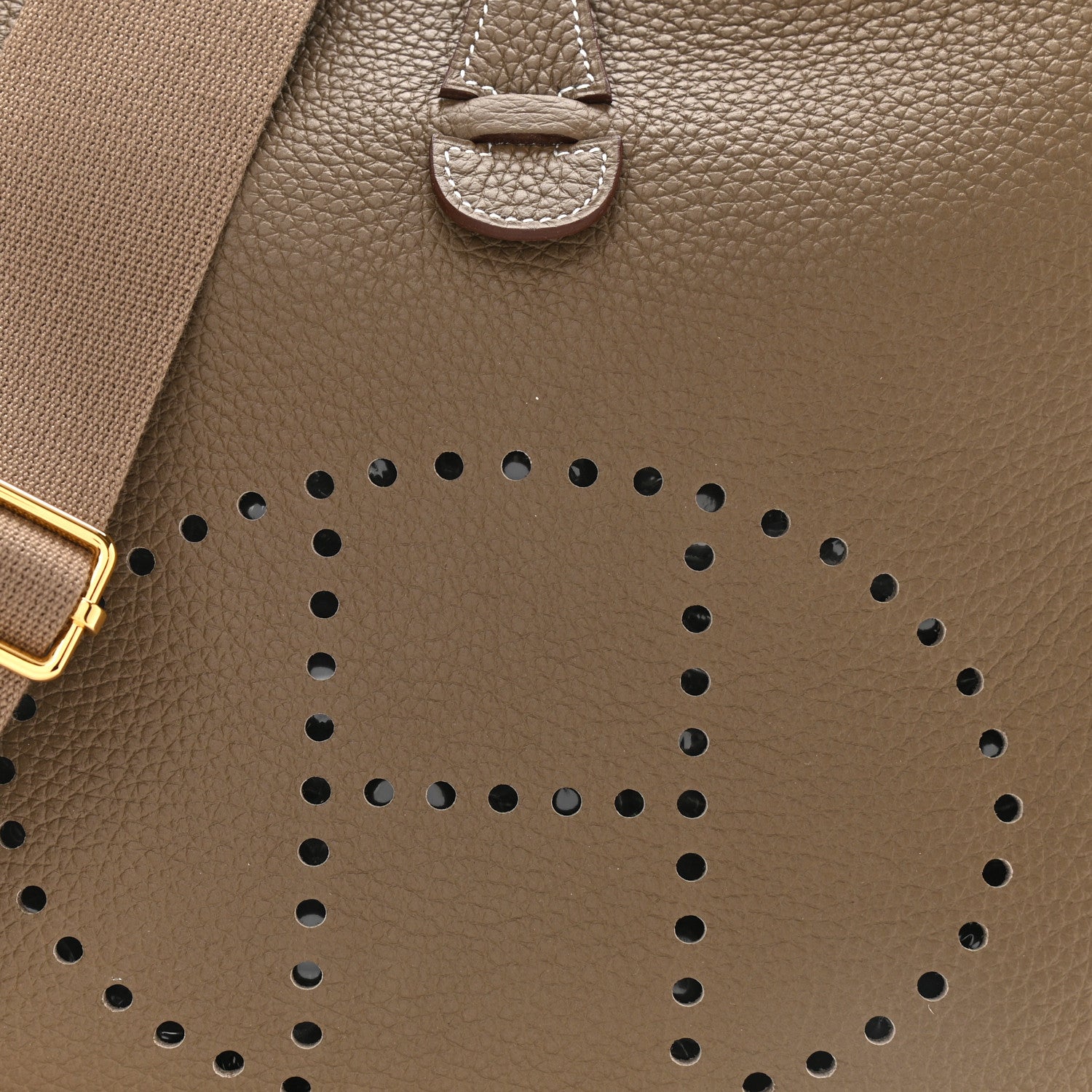 Hermes Taurillon Clemence Evelyne III PM Etoupe 8 of 10
