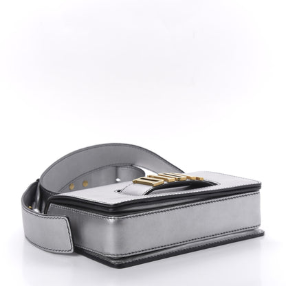 Christian Dior Metallic Smooth Calfskin Dio(r)evolution Flap Bag Silver 4 of 9