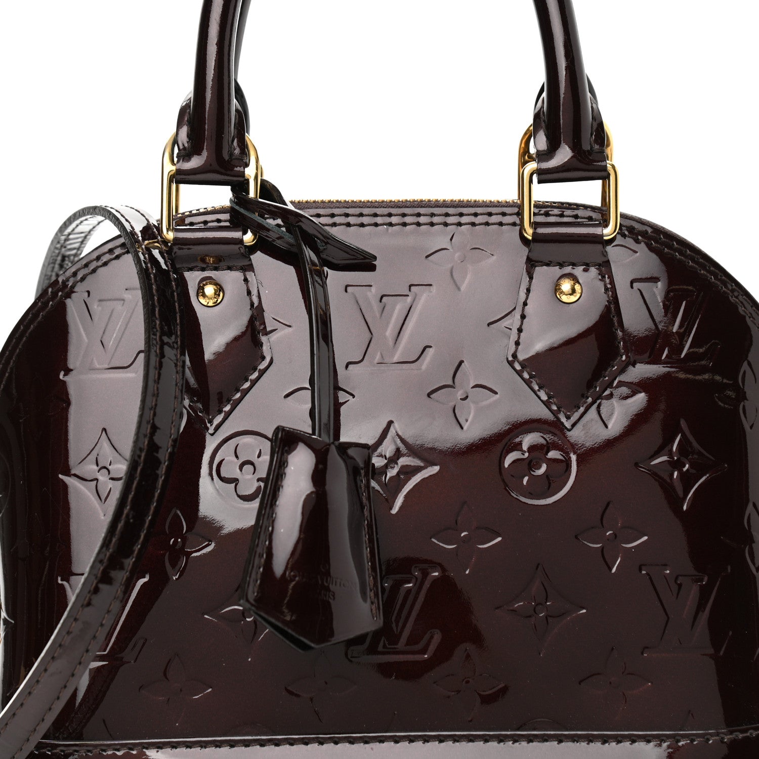Louis Vuitton Vernis Alma BB Amarante 7 of 9