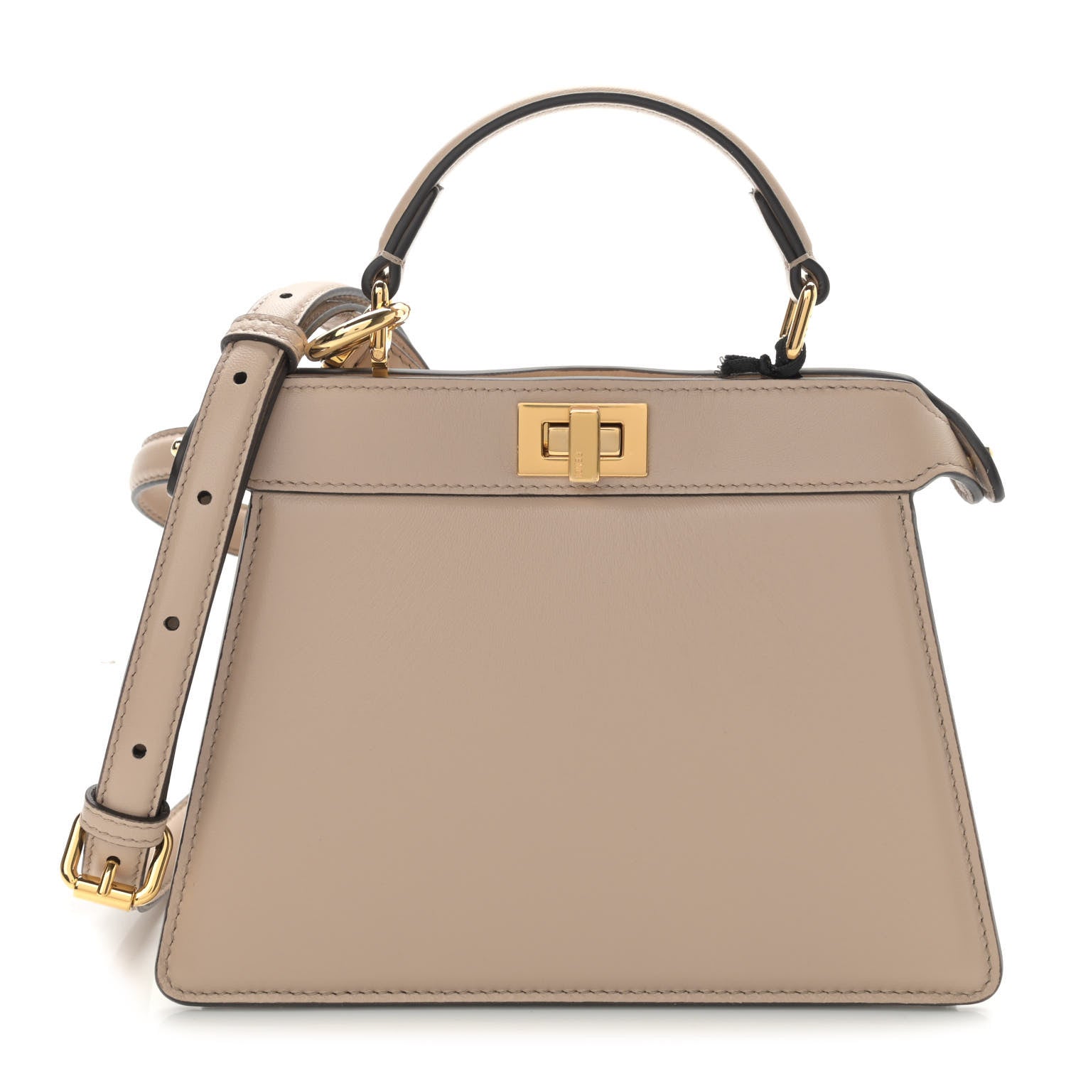 Fendi Shiny Nappa Petite Peekaboo I SEE U Satchel Nuvola 1 of 10