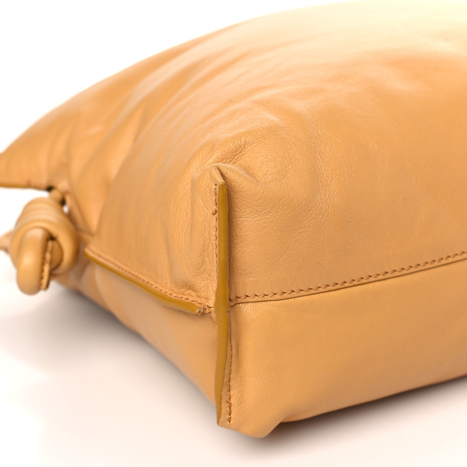 Loewe Calfskin Flamenco Puffer Knot Bag Camel 9 of 10