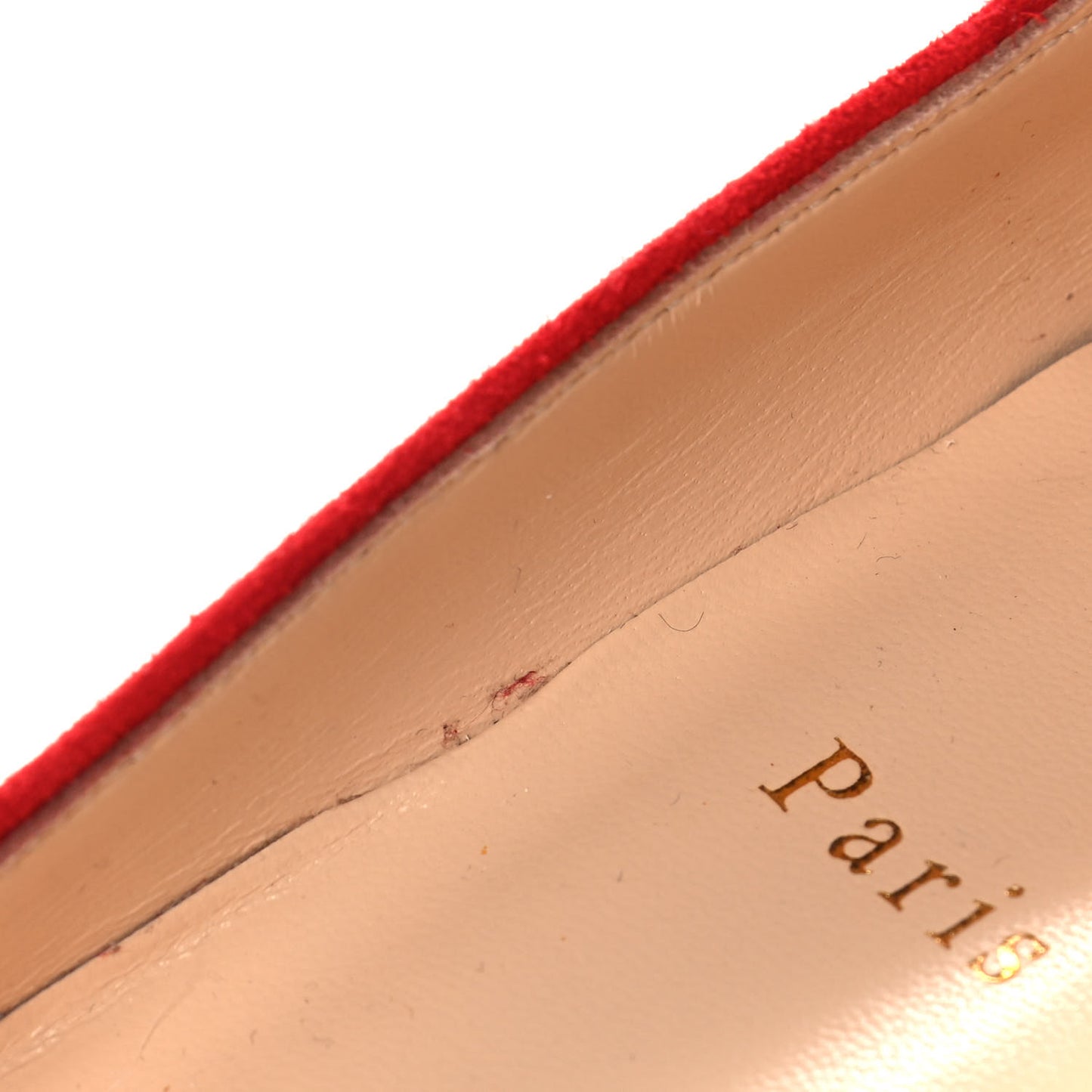 Veau Velours Embellished Gravitanita Starry Flats 39 Red