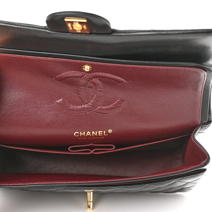 Chanel Lambskin Quilted Medium Double Flap Black 5 of 11