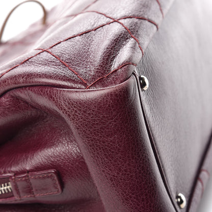 Chanel Glazed Calfskin On the Road Zip Tote Plum 11 of 13