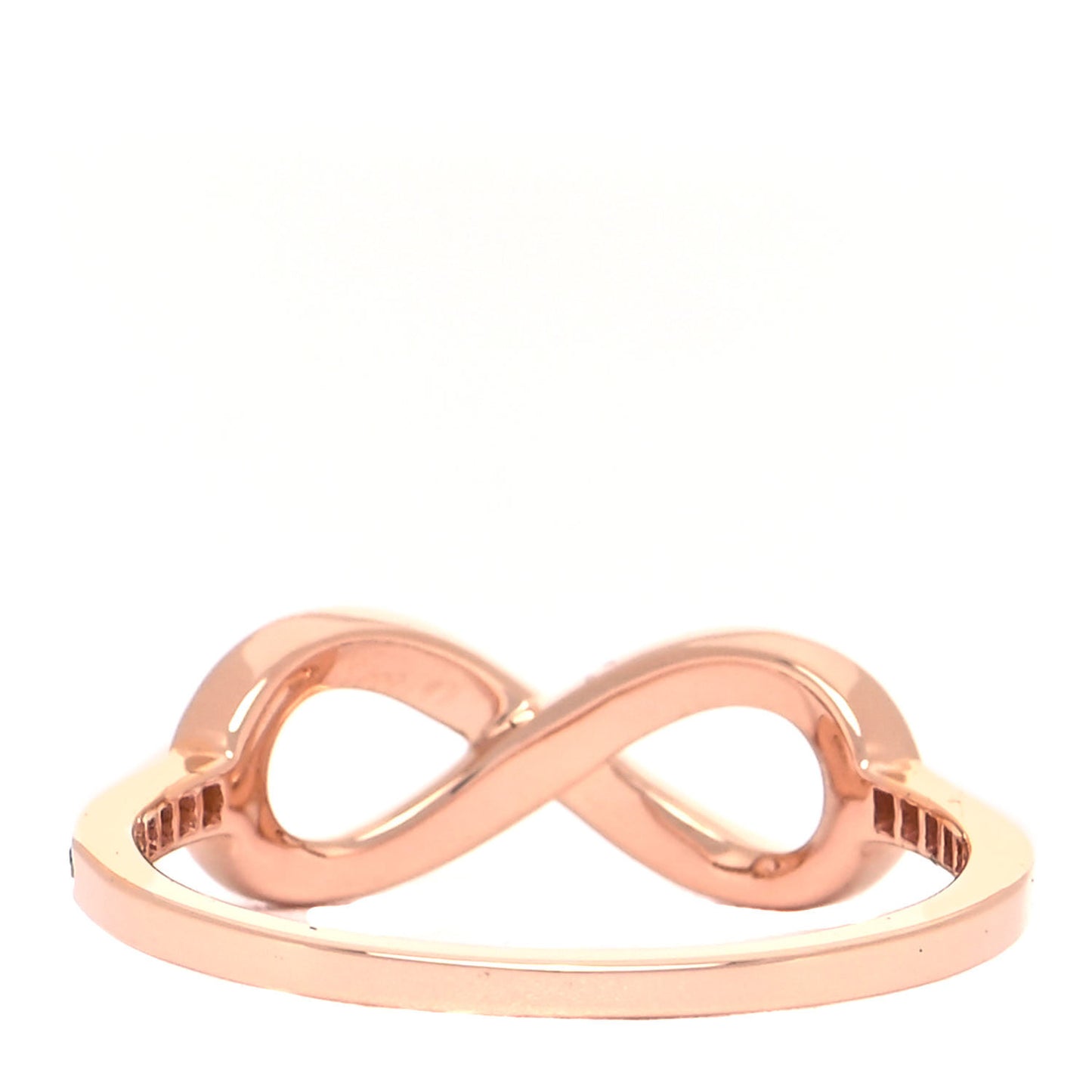 18K Rose Gold Diamond Infinity Ring 53 6.25