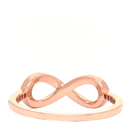 Tiffany 18K Rose Gold Diamond Infinity Ring 53 6.25 3 of 6