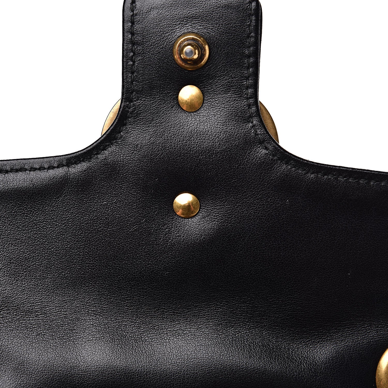 Gucci Calfskin Matelasse Mini GG Marmont Shoulder Bag Black 11 of 12