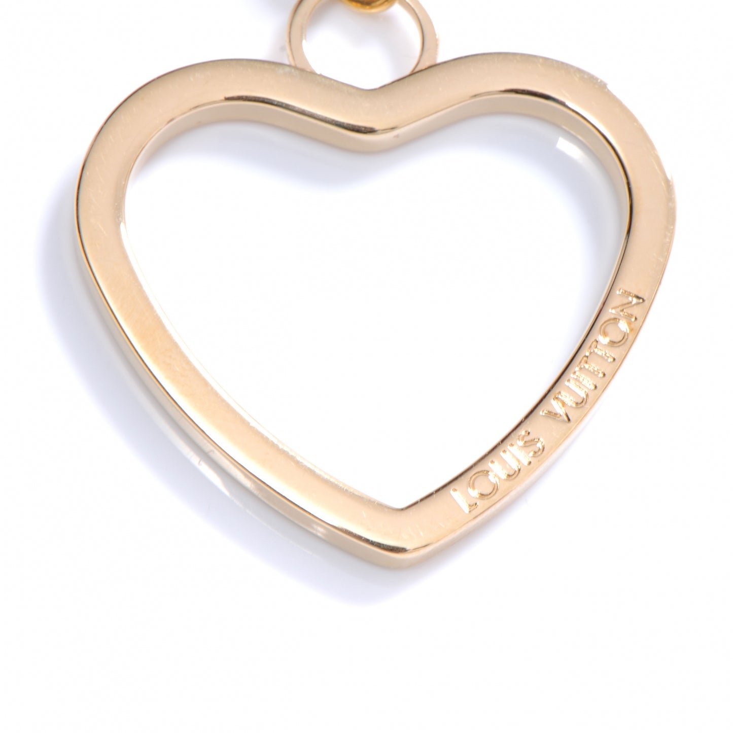 Coeurs Heart Bag Charm Key Holder Pink