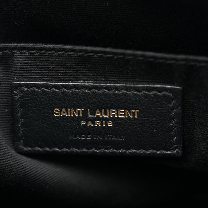 Saint Laurent Suede Matelasse Monogram Lou Camera Bag Cinnamon 6 of 10