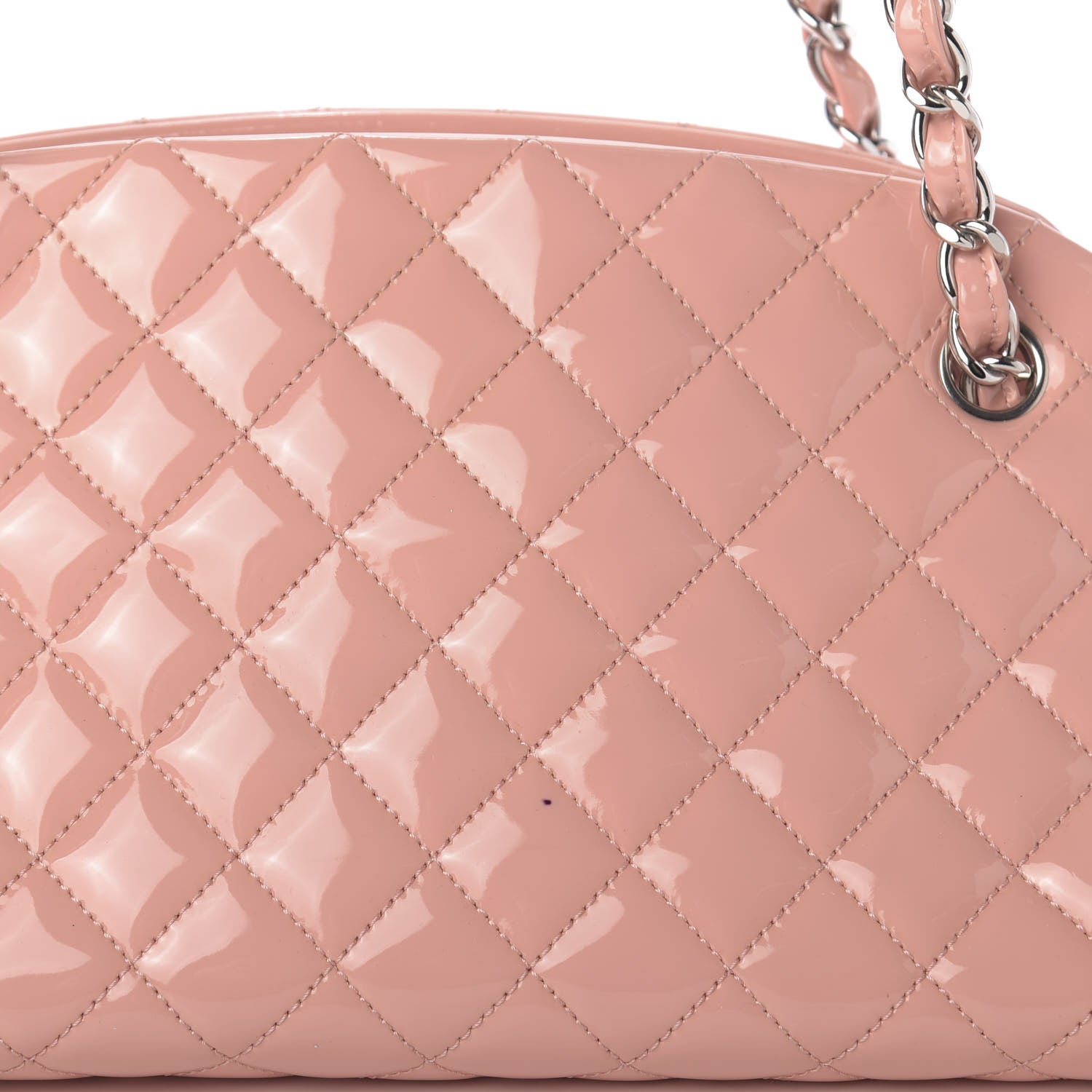 Chanel Patent Quilted Medium Just Mademoiselle Pink 11 of 11