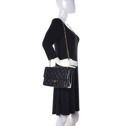 Chanel Lambskin Quilted Medium Single Flap Black 2 of 37
