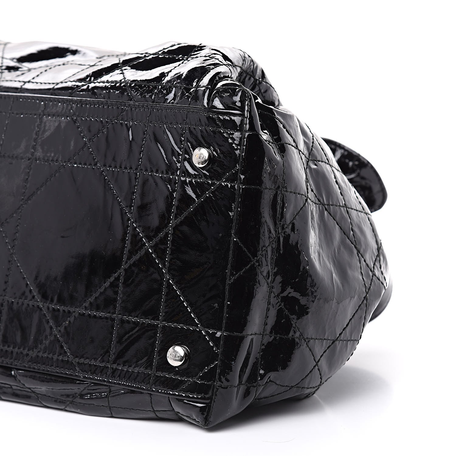 Christian Dior Patent Cannage Medium Le Trente Tote Black 10 of 13
