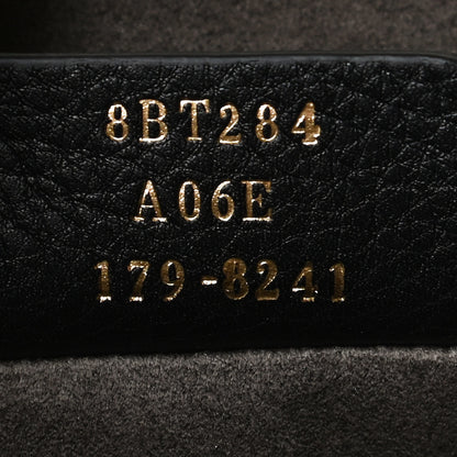 Fendi Velluto Astrakan Vitello Dolce F is Fendi Kan I Shoulder Bag Black 7 of 17