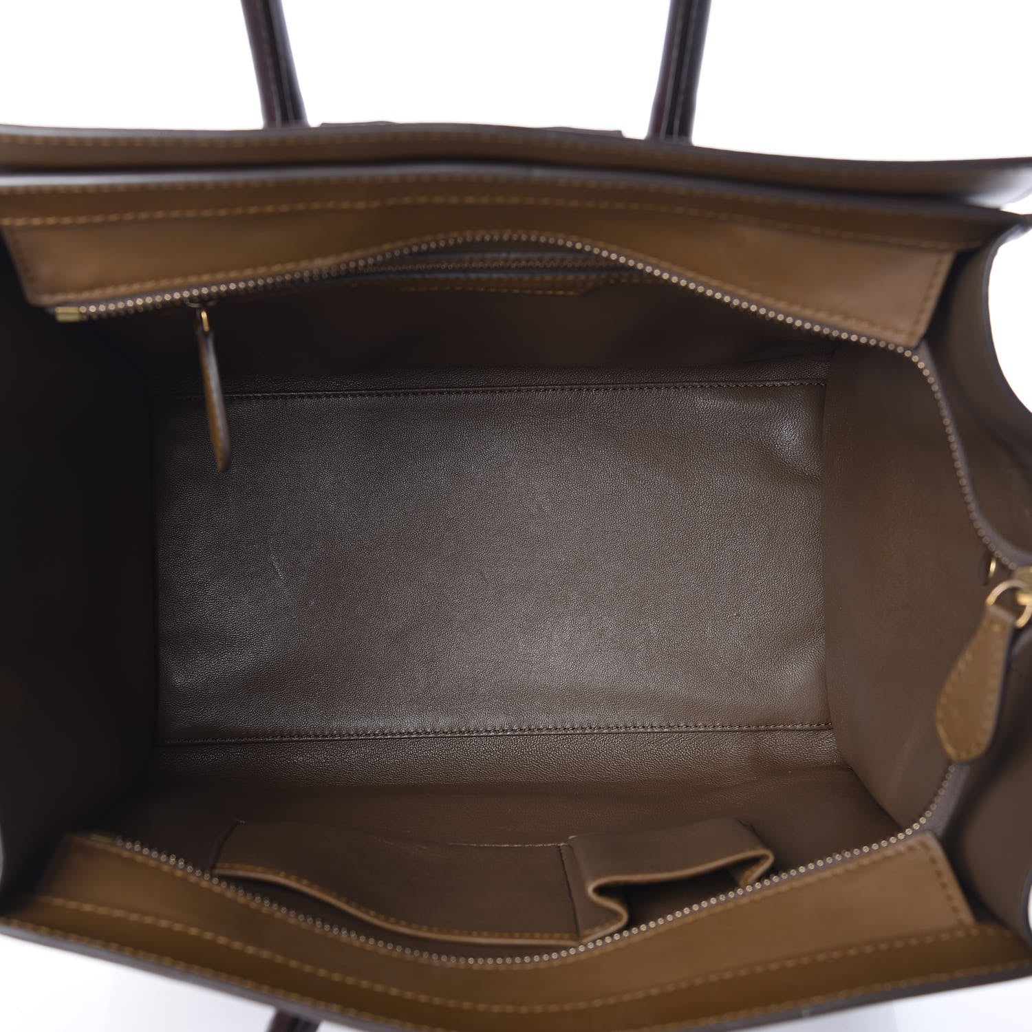 Celine Smooth Calfskin Mini Tri-Color Luggage Rust 7 of 12