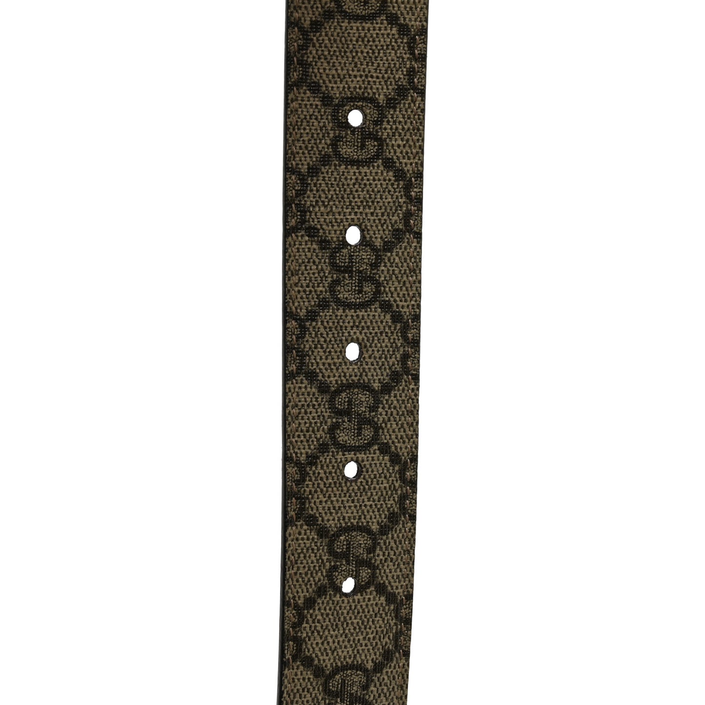 GG Supreme Monogram Textured Dollar Calfskin Blondie 30mm Belt 95 38 Beige Ebony New Acero