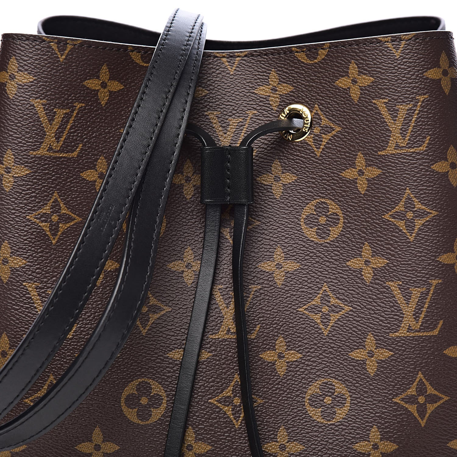 Louis Vuitton Monogram Neonoe MM Black 10 of 10