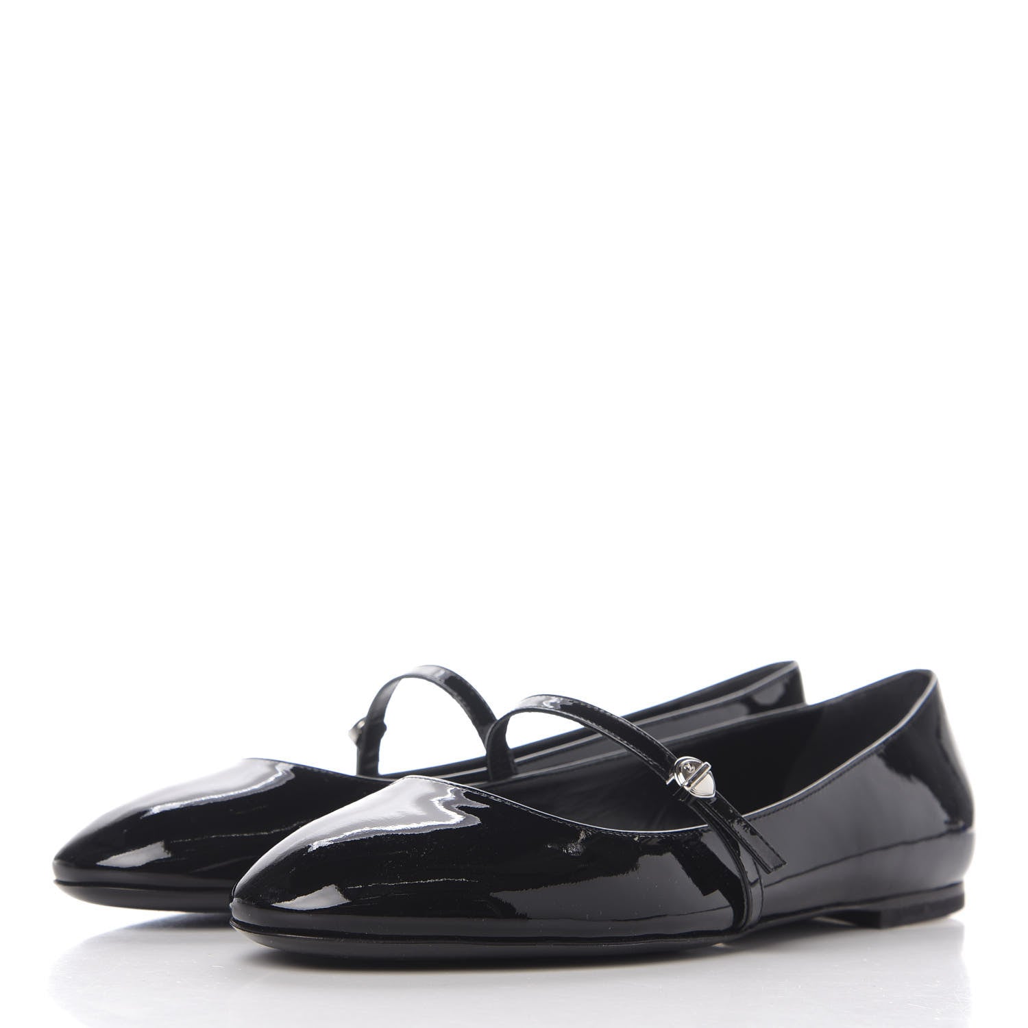 Louis Vuitton Patent Uniformes Ballerina Flat 40 Black 3 of 8