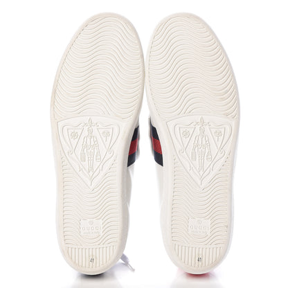 Gucci Calfskin Ayers Crystal Panther Embroidered Womens Ace Sneakers 41 5 of 8
