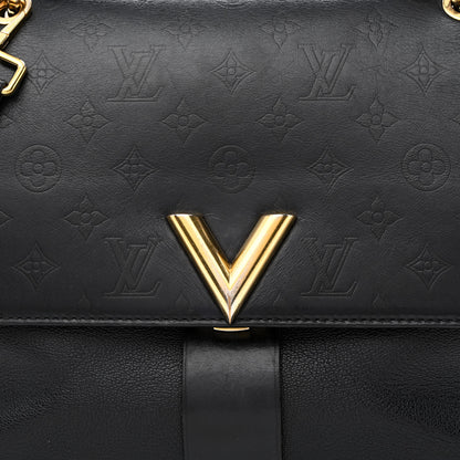 Louis Vuitton Calfskin Monogram Very One Handle Black 7 of 10