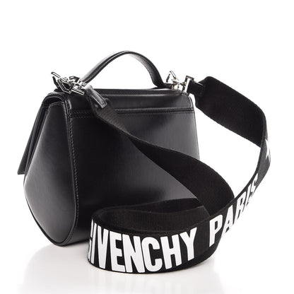 Givenchy Calfskin Mini Pandora Box Logo Strap Crossbody Bag Black 3 of 7