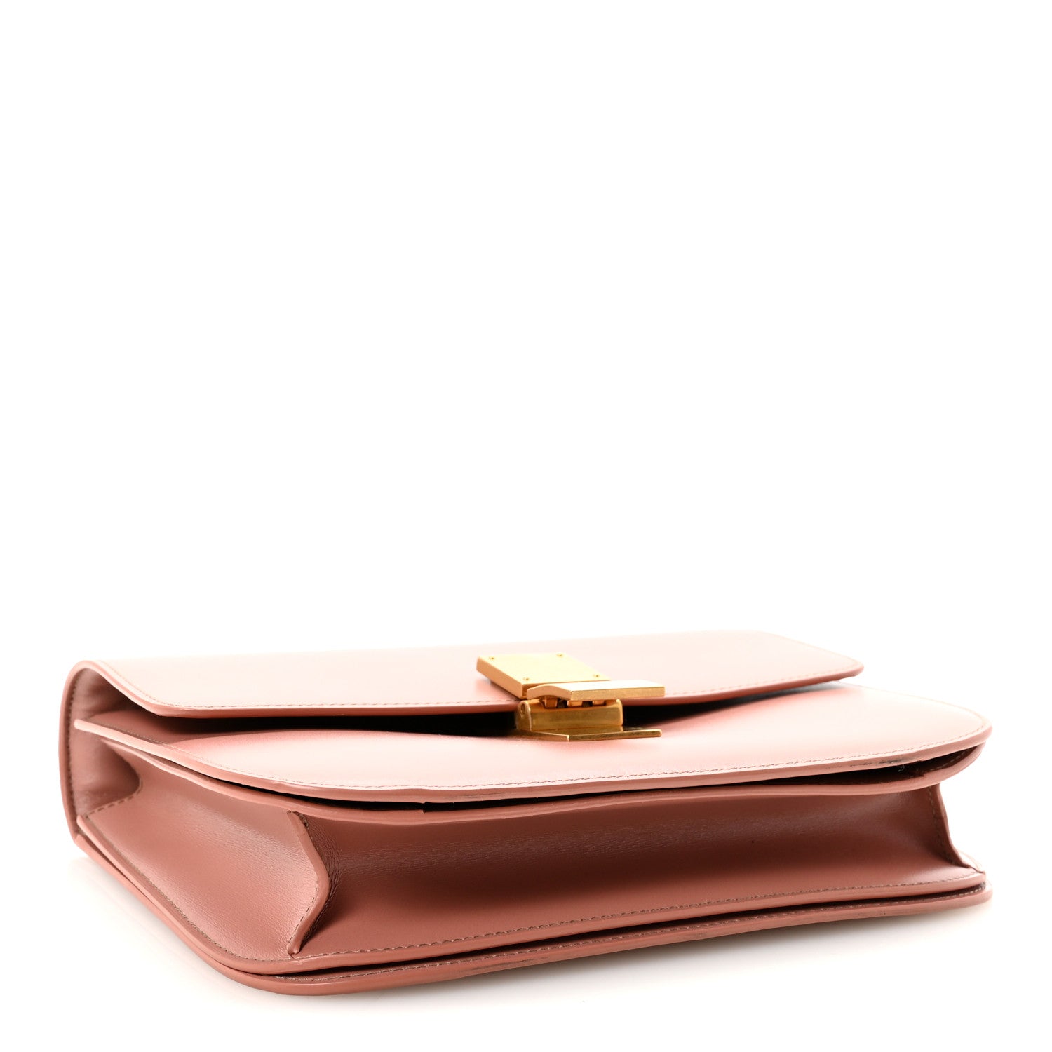 Celine Box Calfskin Medium Classic Box Flap Bag Antique Rose