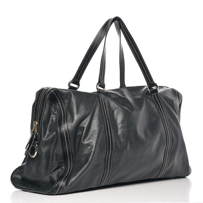 Gucci Calfskin Duchessa Large Boston Tote Bag Black 3 of 7