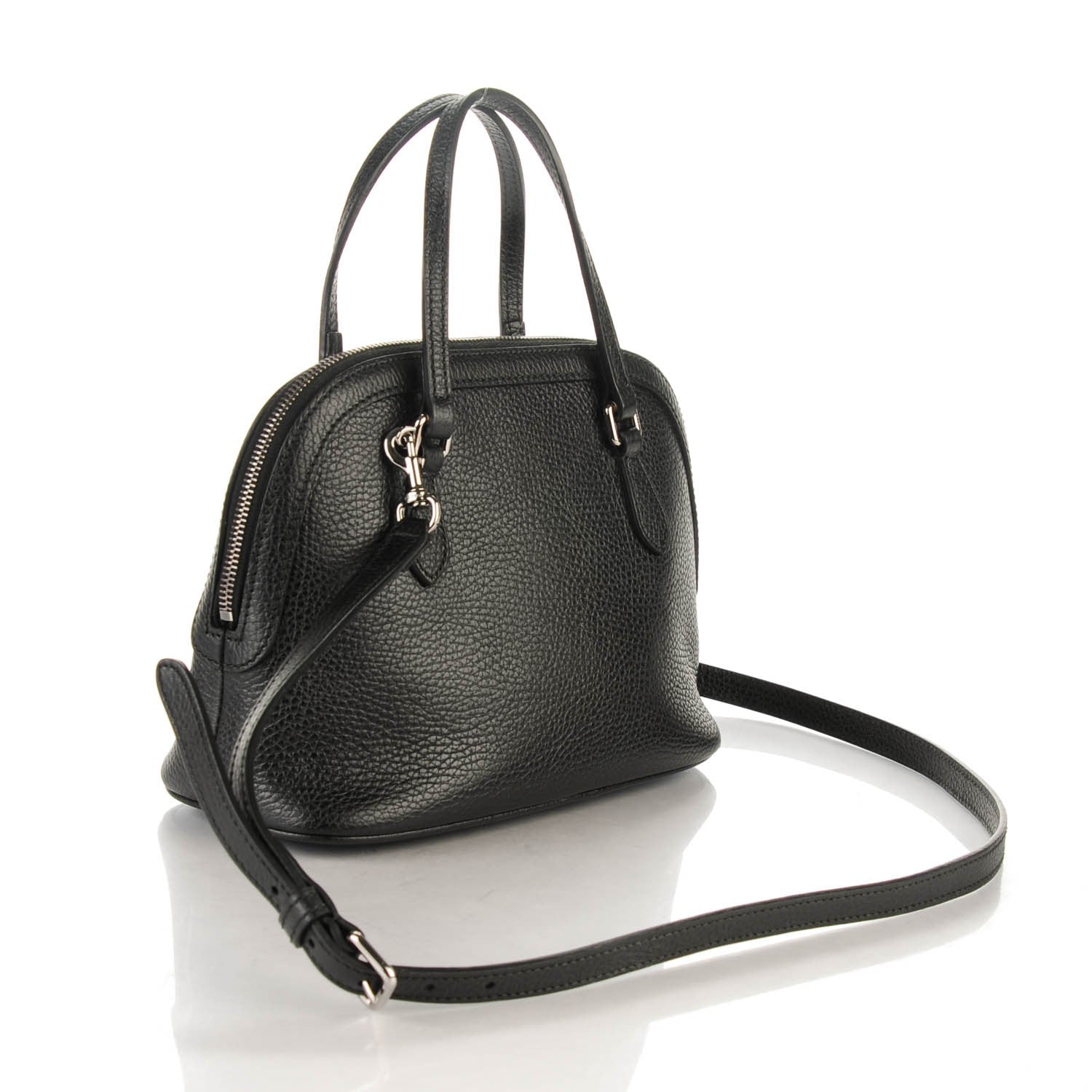 Gucci Calfskin Mini Dome Bag Black 3 of 8