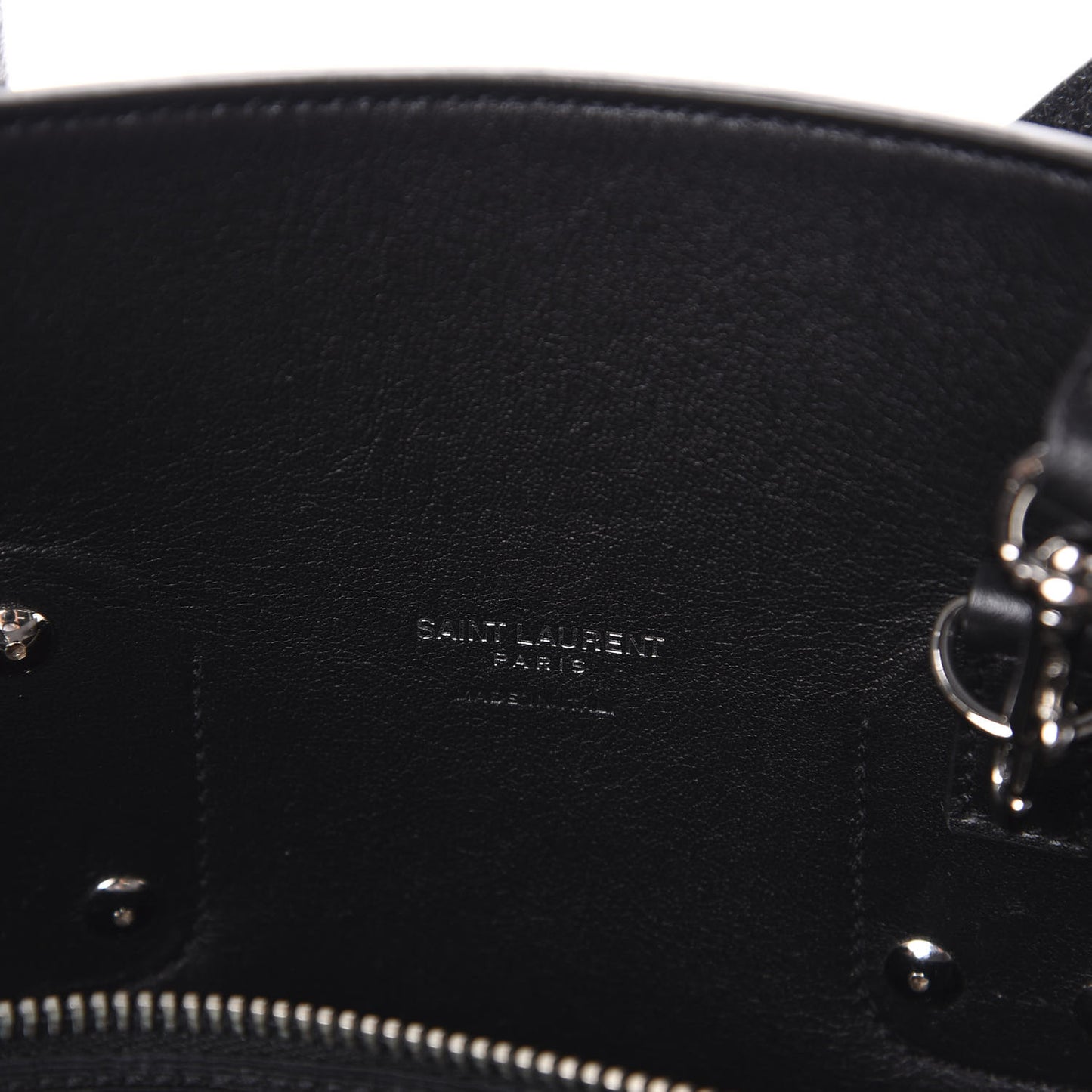 Grained Calfskin Small Sac De Jour Black