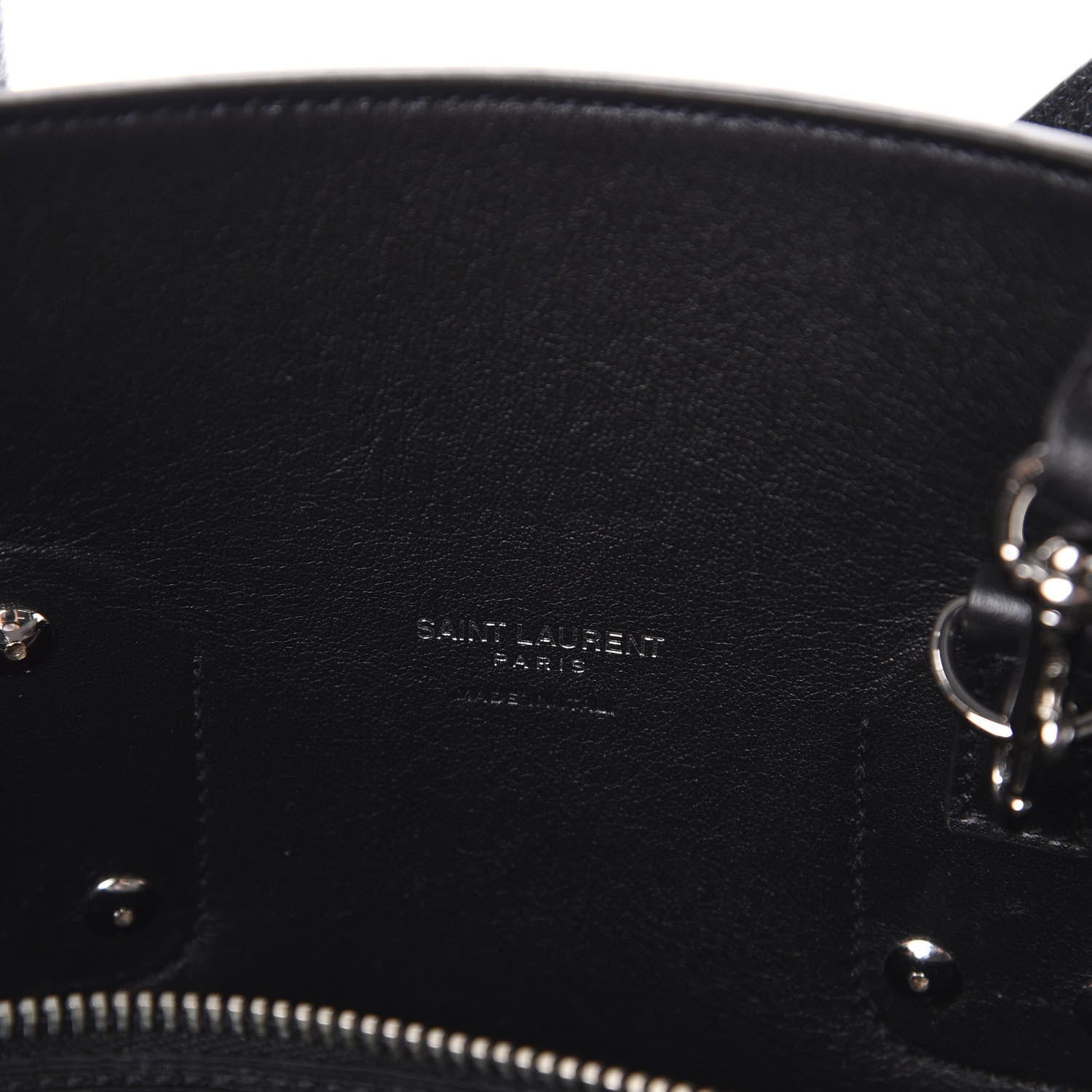 Saint Laurent Grained Calfskin Small Sac De Jour Black 6 of 9