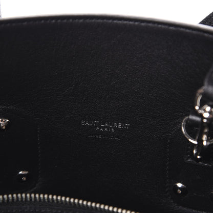 Saint Laurent Grained Calfskin Small Sac De Jour Black 6 of 9