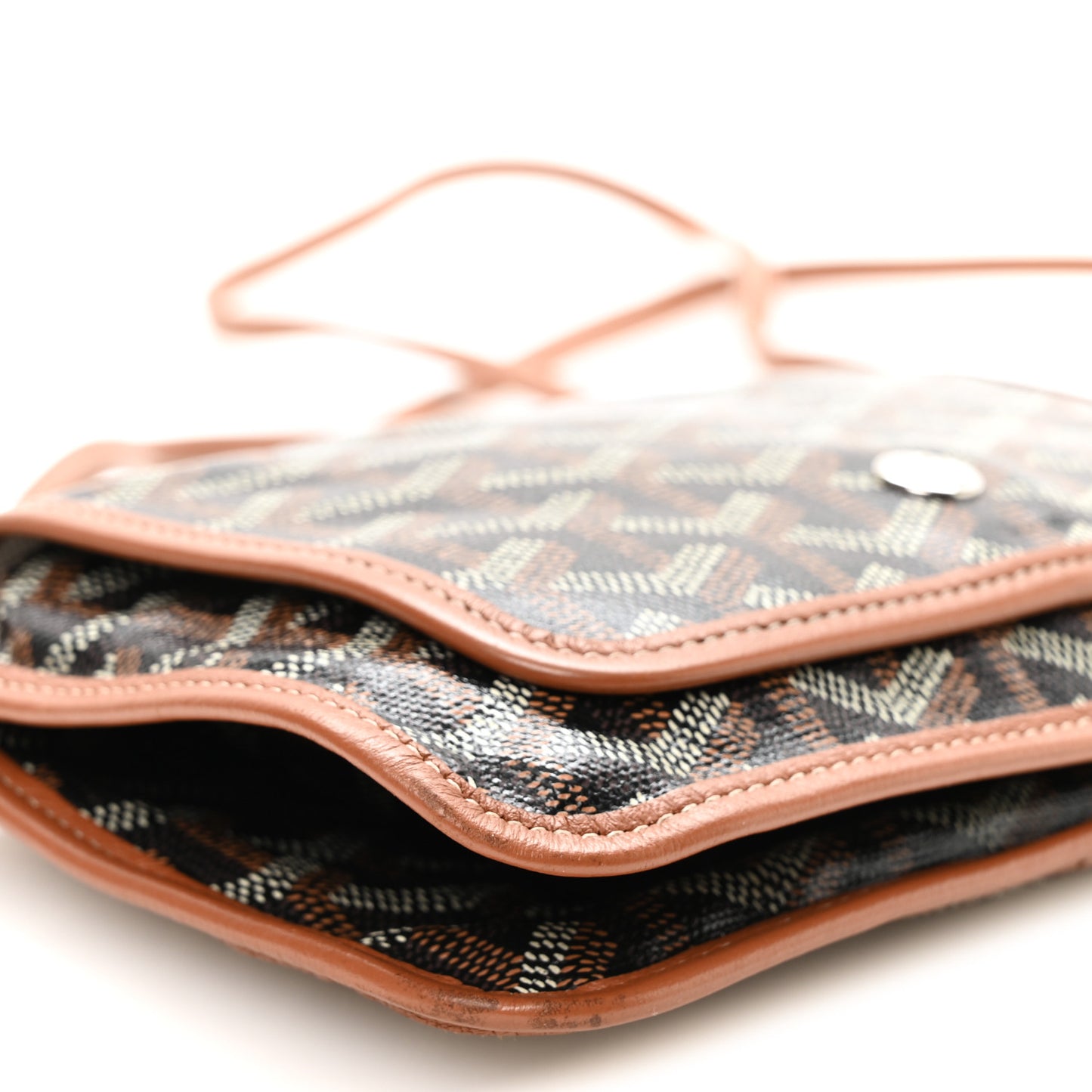 Goyardine Plumet Wallet Clutch Black Gold