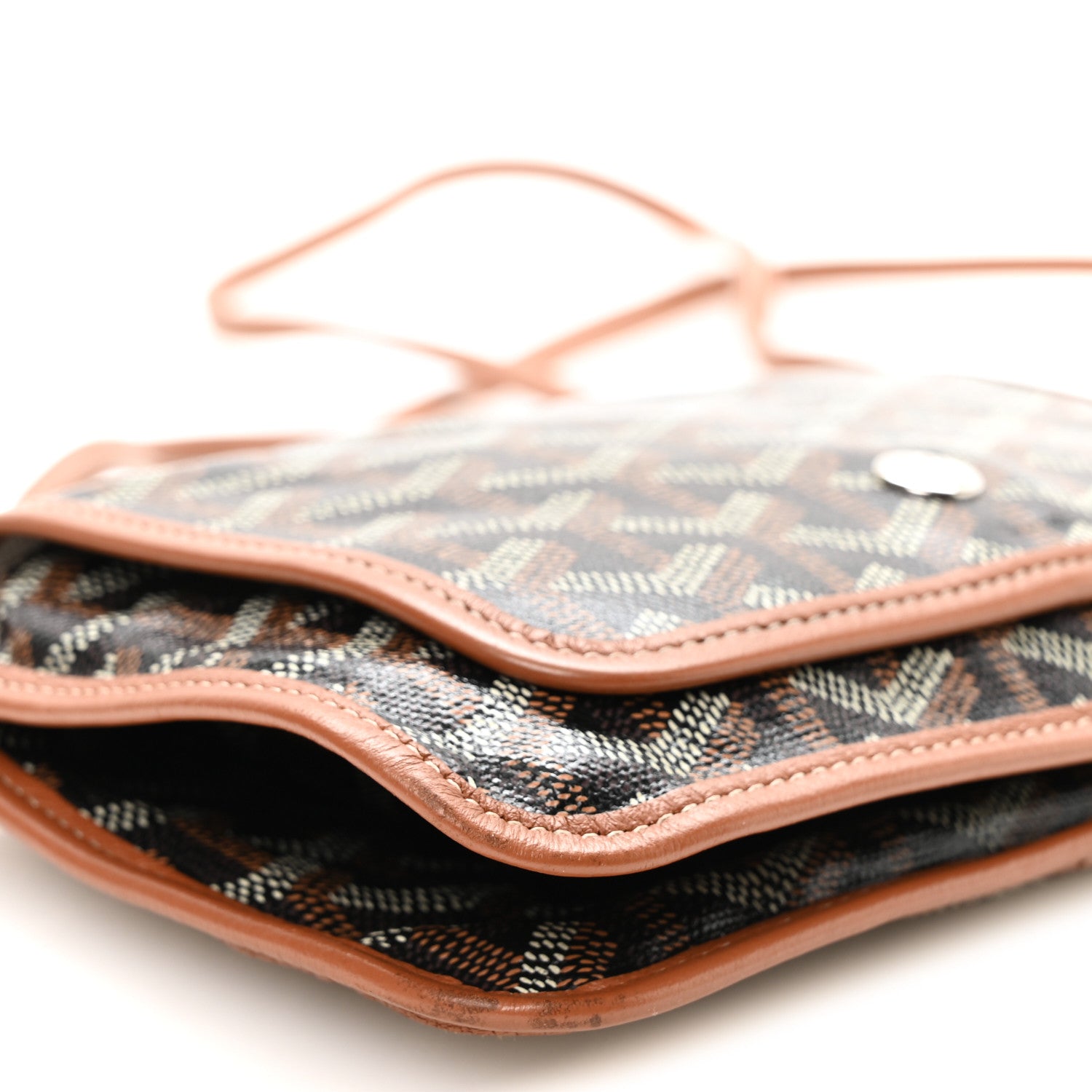 Goyard Goyardine Plumet Wallet Clutch Black Gold 8 of 9
