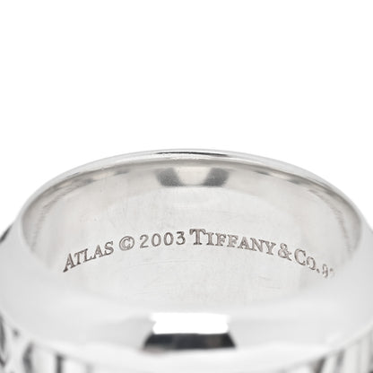 Tiffany Sterling Silver Atlas Band Ring 49 5 4 of 4