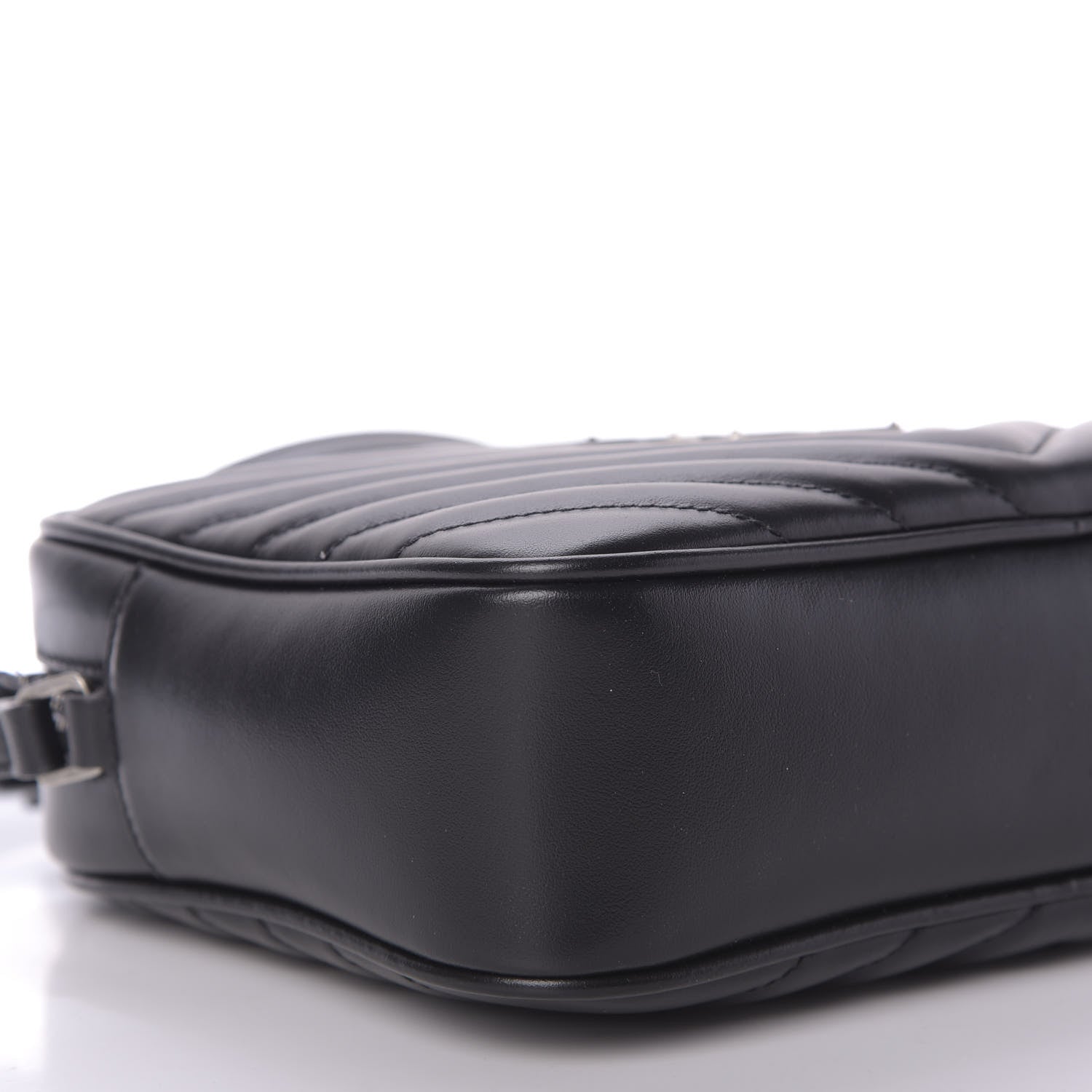 Saint Laurent Calfskin Matelasse Monogram Lou Camera Bag Black 6 of 9