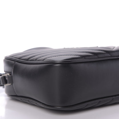 Saint Laurent Calfskin Matelasse Monogram Lou Camera Bag Black 6 of 9