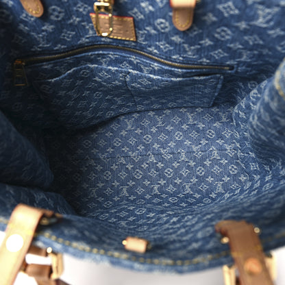 Louis Vuitton Monogram Denim Onthego MM Blue 5 of 9